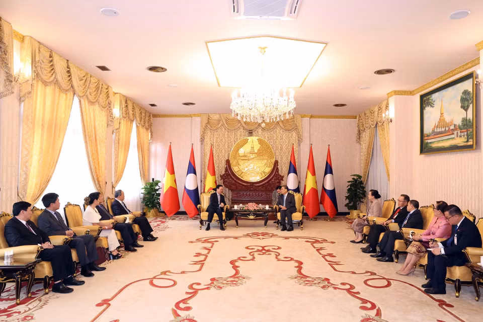 Quang cảnh buổi tiếp. (Ảnh: Thống Nhất/TTXVN)