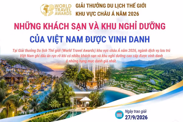 Những khách sạn và khu nghỉ dưỡng hàng đầu châu Á tại Việt Nam