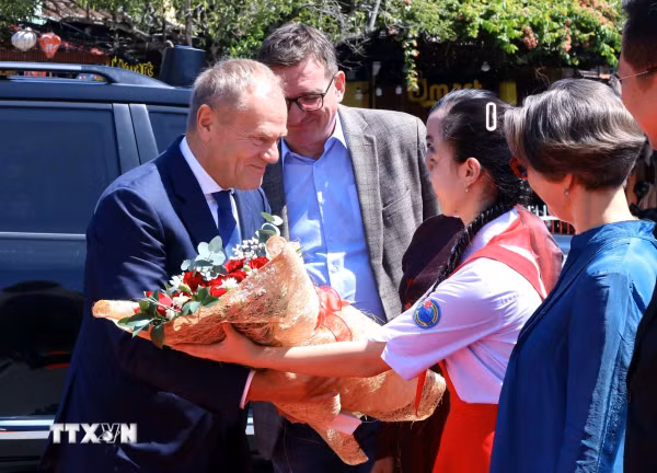 Thủ tướng Ba Lan Donald Tusk thăm phố cổ Hội An, thành phố Đà Nẵng