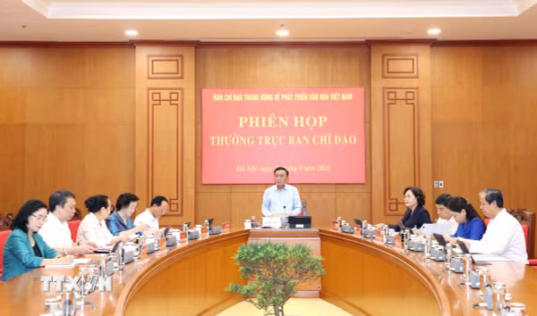 Thường trực Ban Bí thư Trần Cẩm Tú chủ trì Phiên họp Thường trực Ban Chỉ đạo Trung ương về phát triển văn hóa