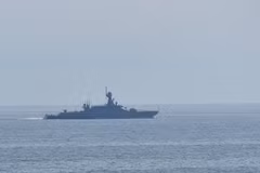 Khinh hạm HNLMS Evertsen của Hà Lan tại Biển Đen. (Ảnh: Bộ Quốc phòng Hà Lan) 
