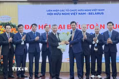 Ban Chấp hành khóa V, nhiệm kỳ 2026-2031, Hội hữu nghị Việt Nam-Belarus ra mắt. (Ảnh: Hải Ngọc/TTXVN)