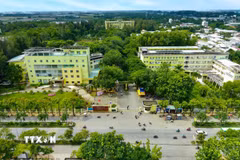 Toàn cảnh Trường Đại học Trà Vinh (tỉnh Vĩnh Long). (Ảnh: TTXVN phát)