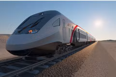 Tuyến đường sắt của UAE. (Ảnh: thenationalnews.com)
