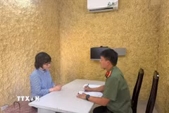 Bị can Nguyễn Thuý Hằng. (Ảnh: TTXVN phát)