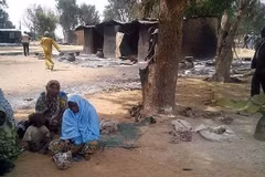 Những ngôi nhà bị phá hủy sau một vụ tấn công tại làng Kawuri, bang Borno, Nigeria. (Ảnh minh họa: Getty Images/TTXVN)