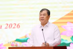 Ủy viên Bộ Chính trị, Phó Thủ tướng Thường trực Chính phủ Phạm Gia Túc phát biểu kết luận buổi làm việc. (Ảnh: Trung Kiên/TTXVN)