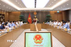 Phó Thủ tướng Phạm Thị Thanh Trà chủ trì Hội nghị Ủy ban Quốc gia về Người cao tuổi Việt Nam. (Ảnh: Tuấn Anh/TTXVN)