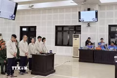 Quang cảnh phiên tòa. (Ảnh: Quốc Dũng/TTXVN)