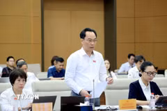 Bộ trưởng Bộ Giáo dục và Đào tạo Hoàng Minh Sơn phát biểu. (Ảnh: Tuấn Anh/TTXVN)