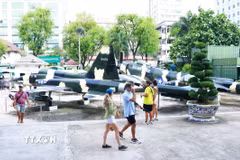 Bảo tàng Chứng tích Chiến tranh chuẩn bị ra mắt một không gian văn hóa độc đáo nhằm tăng trải nghiệm cho du khách vào ban đêm. (Ảnh: Hữu Duyên/TTXVN)