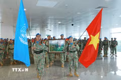 Đội Công binh số 5 lên đường thực hiện nhiệm vụ gìn giữ hòa bình Liên hợp quốc