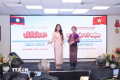 Trang phục dân tộc Việt Nam - Lào. (Ảnh minh họa. Nguồn: Xuân Khu/TTXVN)