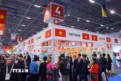 Gian hàng Việt Nam tại Triển lãm Halal 2025. (Ảnh minh họa: TTXVN phát)