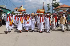 Lễ hội Katê tại Lâm Đồng. (Ảnh: Nguyễn Thành/TTXVN)