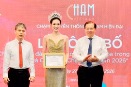 Đại sứ cuộc thi là Hoa hậu Du lịch Việt Nam năm 2026 Nguyễn Phương Linh. (Ảnh: CTV/Vietnam+)