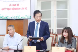 Ông Lưu Đình Phúc, Cục trưởng Cục Báo chí được điều động giữ chức Cục trưởng Cục Xuất bản và Thư viện. (Ảnh: Trần Huấn)