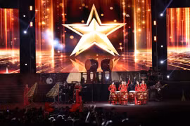 Chương trình nghệ thuật đặc sắc “Tôi yêu Tổ quốc tôi” tiếp nối chuỗi concert quốc gia mừng "80 năm hành trình Độc lập-Tự do-Hạnh phúc" của đất nước. (Ảnh: CTV/Vietnam+)