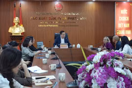 Bà Claudia Kaiser, Phó Chủ tịch Hội Sách Frankfurt đã có buổi làm việc với Cục Xuất bản, In và Phát hành (Bộ Văn hóa, Thể thao và Du lịch). (Ảnh: Thúy Hạnh/Vietnam+)