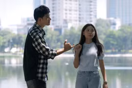 Bộ phim đánh dấu sự tái ngộ của hai diễn viên trẻ Lê Lưu Ly và Hà Thành. (Ảnh: VTV)