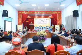 Quang cảnh buổi họp báo. (Ảnh: PV/Vietnam+)