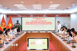 Quang cảnh Tọa đàm. (Ảnh: Tuấn Anh/TTXVN)