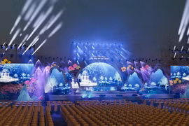 Không chỉ là một đêm nghệ thuật, chương trình là bản hòa ca xúc động về tình quân dân, tái hiện chân thực hình ảnh người lính Biên phòng nơi tuyến đầu. (Ảnh: BTC)