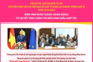 Tổng Bí thư, Chủ tịch nước Tô Lâm phát biểu chính sách tại Viện Quan hệ Quốc tế Hoàng gia Egmont, Vương quốc Bỉ 