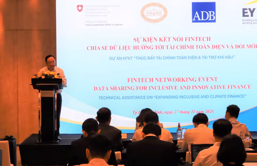 Ông Phạm Anh Tuấn - Vụ trưởng Vụ Thanh toán cho biết ngành Ngân hàng. (Ảnh: Vietnam+)