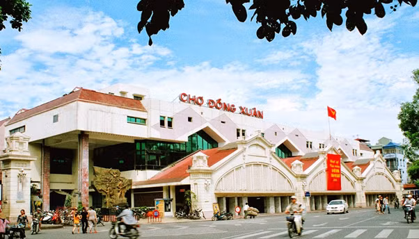 Lễ ra mắt mô hình “Chợ chuyển đổi số” tại Chợ Đồng Xuân. (Ảnh: CTV)
