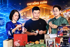 Chợ Đồng Xuân bước vào không gian số, livestream hỗ trợ tiểu thương quảng bá sản phẩm