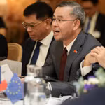 Bộ trưởng Ngô Văn Tuấn khẳng định Việt Nam luôn tạo điều kiện thuận lợi để doanh nghiệp Pháp đầu tư, hoạt động ổn định, lâu dài tại Việt Nam. (Ảnh: Bộ Tài chính)