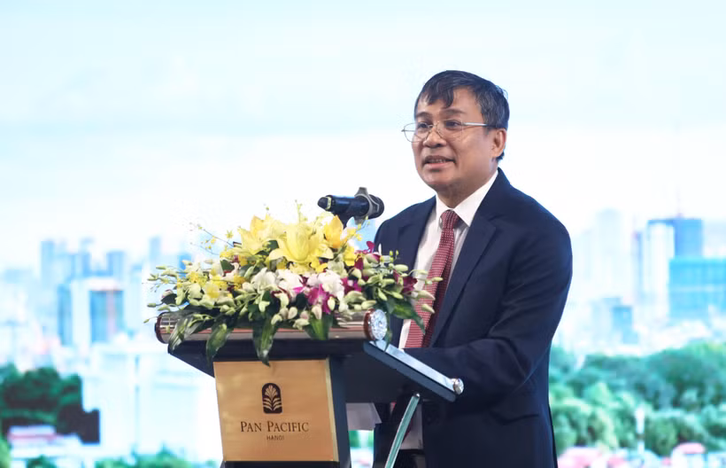Thứ trưởng Thường trực Bộ Ngoại giao Nguyễn Minh Vũ phát biểu khai mạc Hội thảo. (Ảnh: Thành Long)