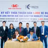 Ký kết cung ứng 1000 xe bus các loại. (Ảnh: Nguyên Lý - Văn Dũng)