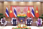 Ngày 15/9/2026, Tổng Bí thư, Chủ tịch nước Tô Lâm và Nhà vua Thái Lan Maha Vajiralongkorn Phra Vajiraklaochaoyuhua dẫn đầu đoàn đại biểu cấp cao hai nước tiến hành hội đàm. (Ảnh: Thống Nhất/TTXVN)