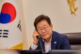 Tổng thống Lee Jae Myung điện đàm với Tổng thống Philippines Ferdinand Marcos Jr. ngày 14/8. (Nguồn: Yonhap)
