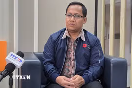 Ông Lamijo, nhà nghiên cứu Đông Nam Á, Cơ quan Nghiên cứu và Đổi mới Quốc gia (BRIN) Indonesia. (Ảnh: Minh Thái/TTXVN)