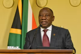 Tổng thống Nam Phi Cyril Ramaphosa. (Ảnh: THX/TTXVN)