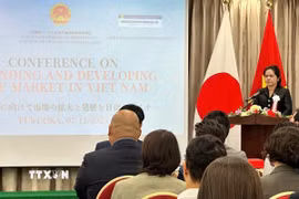 Tổng Lãnh sự quán Việt Nam tại Fukuoka Vũ Chi Mai phát biểu khai mạc Hội thảo. (Ảnh: Phạm Tuân/TTXVN)