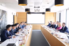 Toàn cảnh buổi làm việc. (Ảnh Việt Thắng/TTXVN)