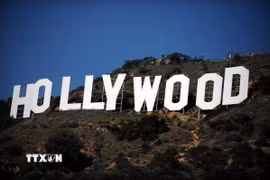Bảng hiệu Hollywood ở Los Angeles, Mỹ. (Ảnh: AFP/ TTXVN)