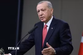 Tổng thống Thổ Nhĩ Kỳ Recep Tayyip Erdogan. (Ảnh: IRNA/TTXVN)