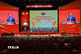 Đồng chí Phạm Minh Chính, Ủy viên Bộ Chính trị, Bí thư Đảng ủy, Thủ tướng Chính phủ phát biểu chỉ đạo. (Ảnh: Dương Giang/TTXVN)