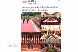Bài đăng trên trang Facebook chính thức của báo Pasaxon. (Ảnh: TTXVN phát)