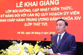 Thường trực Ban Bí thư Trần Cẩm Tú phát biểu chỉ đạo. (Ảnh: Văn Điệp/TTXVN)