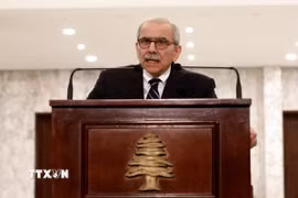 Thủ tướng Liban Nawaf Salam. (Ảnh: THX/TTXVN)