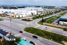 Khu công nghiệp Thăng Long 3 là một trong những khu công nghiệp phát triển theo hướng bền vững, thân thiện với môi trường. (Ảnh: Hoàng Hùng/TTXVN)