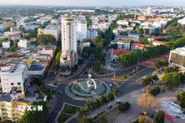 Trung tâm đô thị Buôn Ma Thuột. (Ảnh: Thanh Tùng/TTXVN)