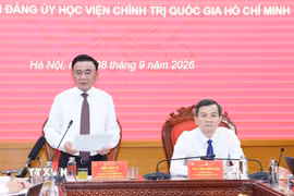 Thường trực Ban Bí thư Trần Cẩm Tú phát biểu chỉ đạo. (Ảnh: Phương Hoa/TTXVN)
