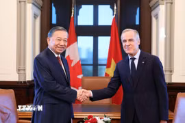 Thủ tướng Canada Mark Carney đón, hội đàm với Tổng Bí thư, Chủ tịch nước Tô Lâm